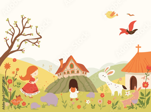 Charming Illustrations for Children's Books and Fairy Tales