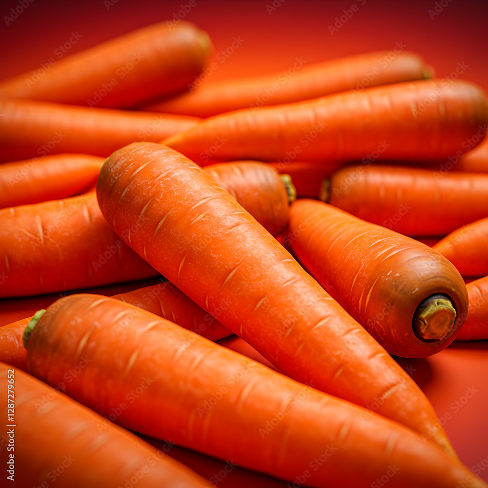 Fresh orange carrots with detailed texture Fresh orange carrots with detailed texture