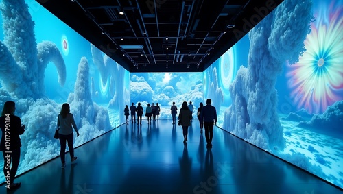 Immersive Cloud Dreamscape: A Digital Art Installation