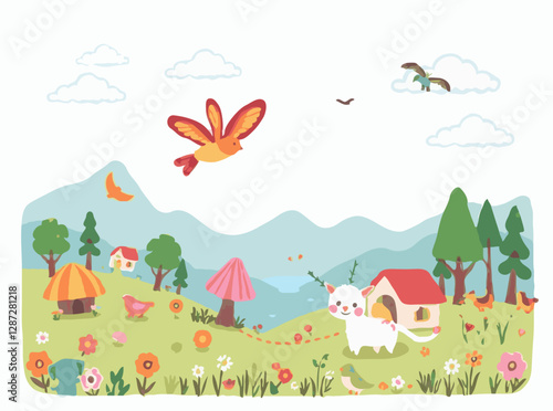 Adorable Creatures and Fantasy Landscapes