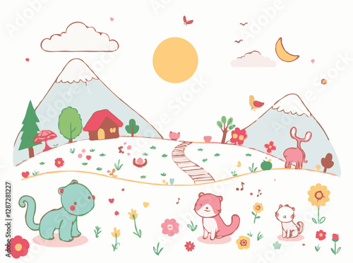 Adorable Creatures and Fantasy Landscapes