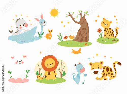 Adorable Storybook Illustrations Pack in Lively and Fun Designs