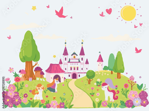 Magical Kingdoms and Cute Characters for Kids