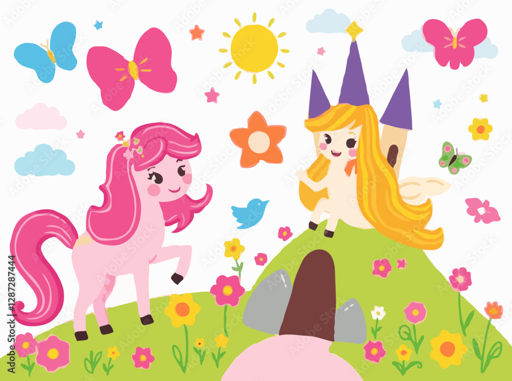 Playful Fairytale Elements in Bright Colors