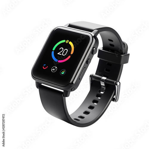 Apple Watch Isolated on Transparent Background