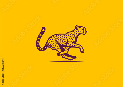 A swift cheetah dashing through the wild, embodying speed, agility, and untamed spirit