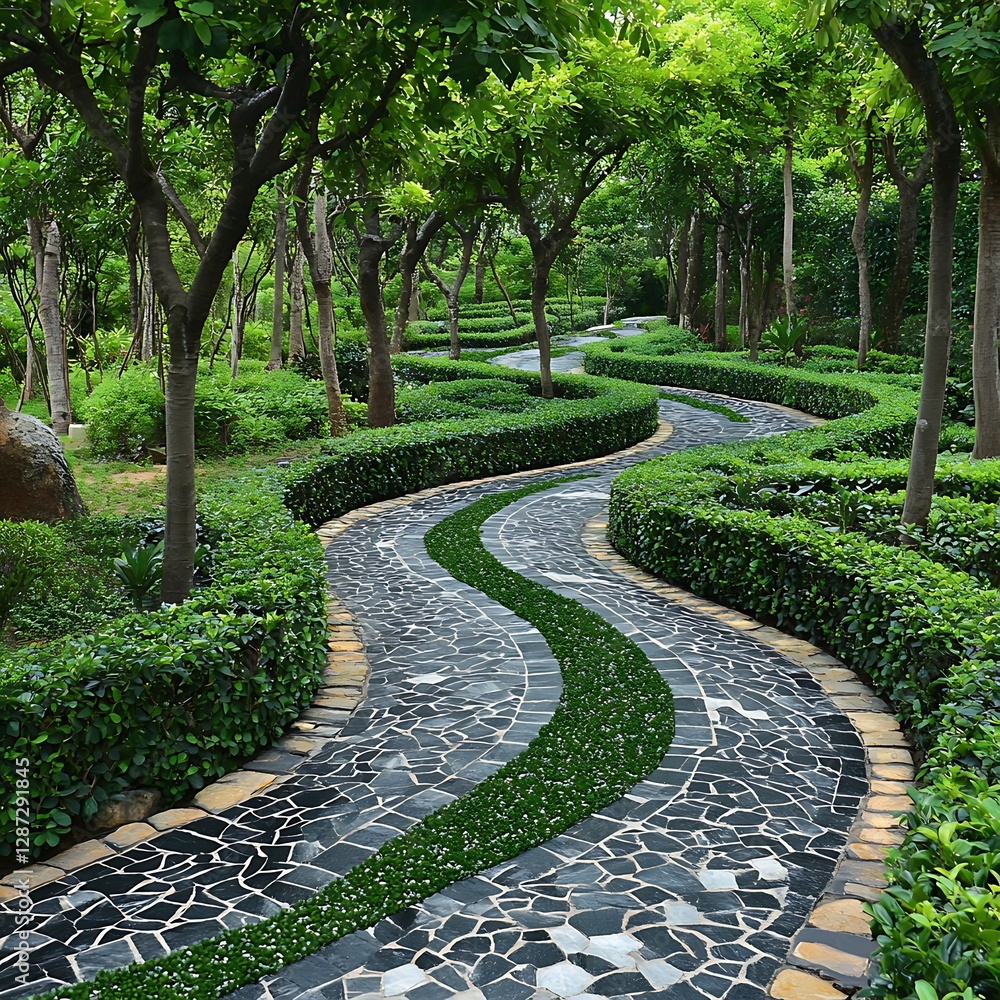 Winding Garden Path Winding Garden Path