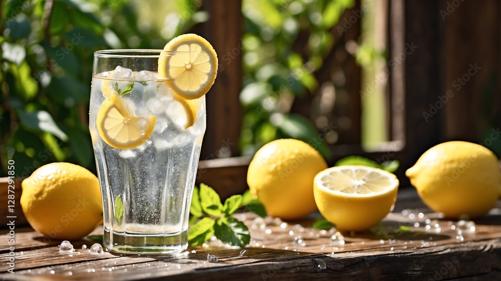 Refreshing Lemonade on a Sunny Day Refreshing Lemonade on a Sunny Day
