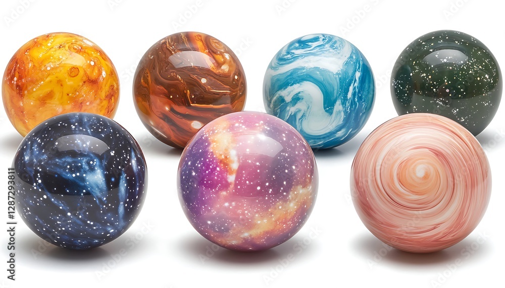 Planets Balls Studio Shot Planets Balls Studio Shot