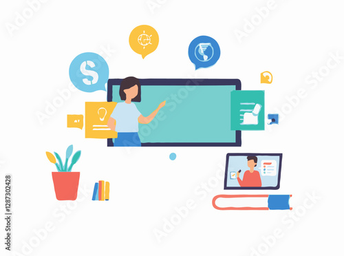 Engaging Visual Aids for Online Courses