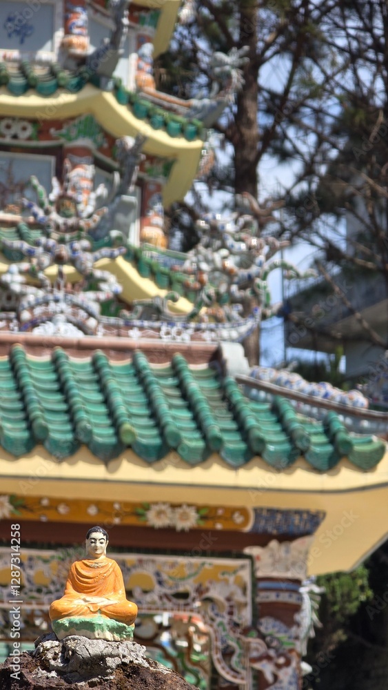 Fototapeta premium Buddhist temple details