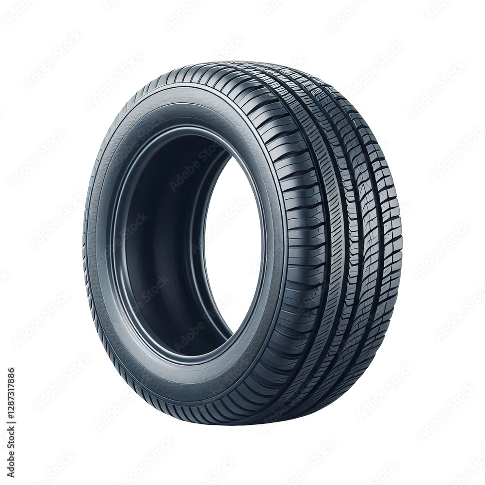 Obraz premium Car tire isolated on transparent background
