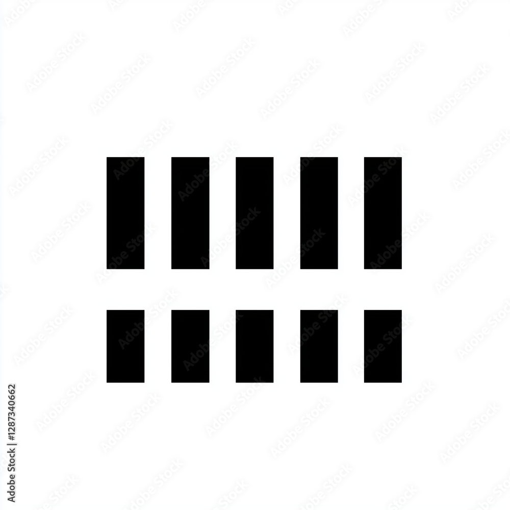 Abstract Black Rectangle Grid Pattern Minimalist Design Element Abstract Black Rectangle Grid Pattern Minimalist Design Element