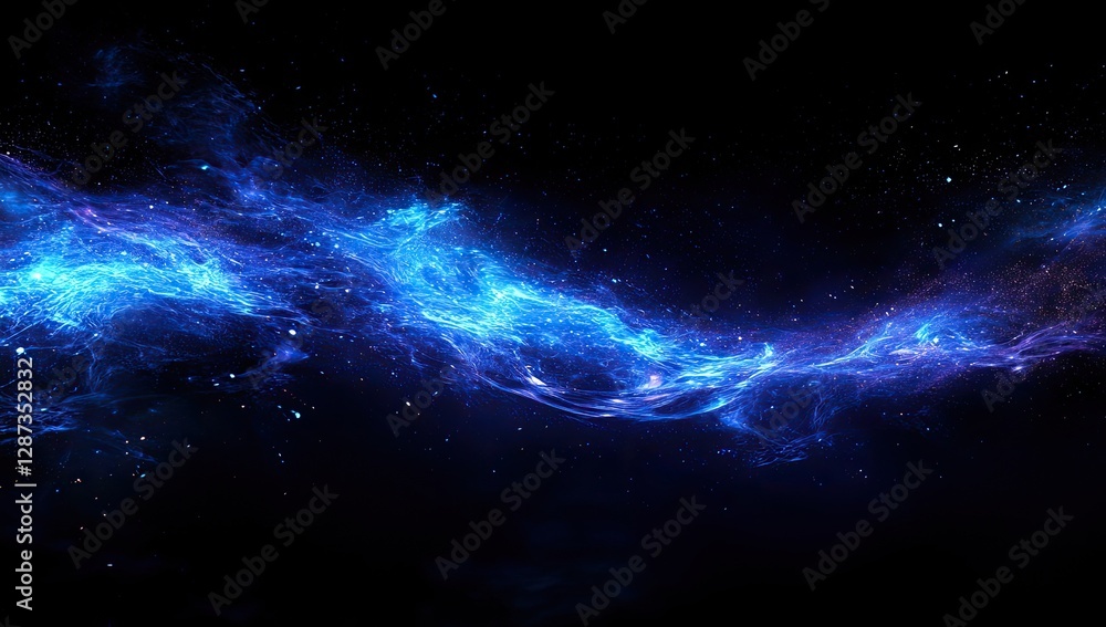 Obraz premium Cosmic Nebula Stream in Deep Space