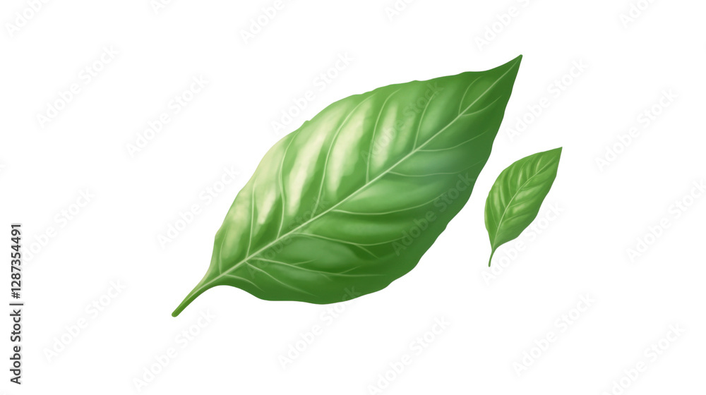 green leaf isolated on white background green leaf isolated on white background