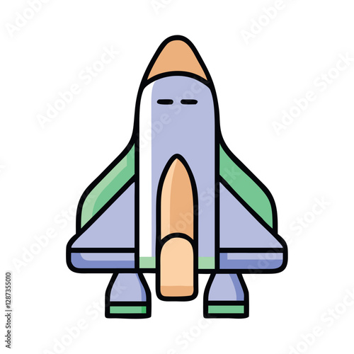 Space Rocketship Exploration Icon