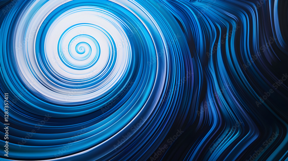 Mesmerizing Radial Gradient: A Soothing Spectrum of Blue Radiating from a Luminous Core Mesmerizing Radial Gradient: A Soothing Spectrum of Blue Radiating from a Luminous Core