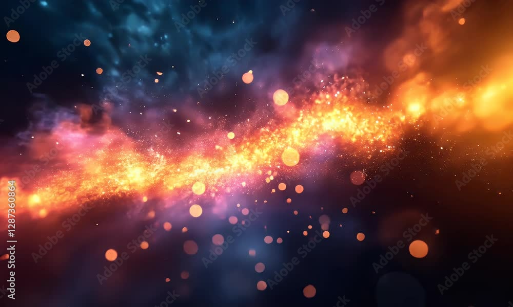 Abstract fire and smoke Abstract fire and smoke