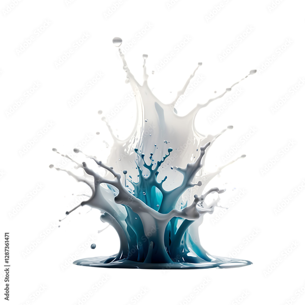 Liquid splash on a transparent background. Liquid splash on a transparent background.