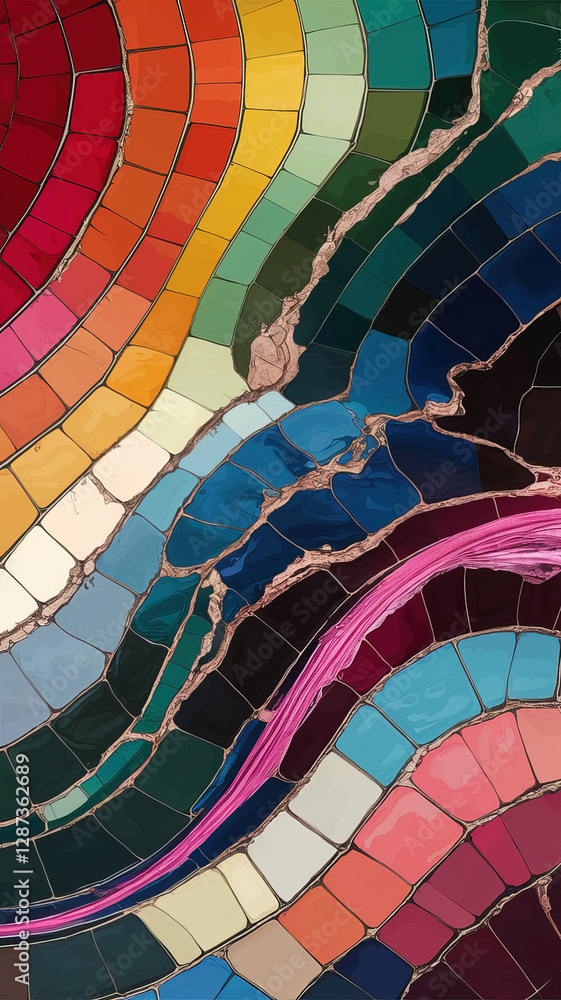 Obraz premium hires Abstract seamless pattern Marble material texture with different designs and types 