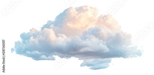 Fototapeta Naklejka Na Ścianę i Meble -  PNG Cloud sky pastel atmosphere.