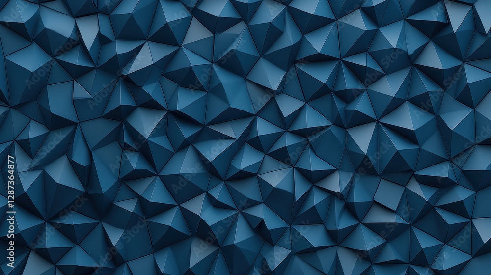 Abstract Blue Low Poly Background with Geometric Shapes and Texture Abstract Blue Low Poly Background with Geometric Shapes and Texture