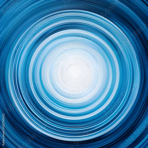 Mesmerizing Radial Gradient: A Soothing Spectrum of Blue Radiating from a Luminous Core