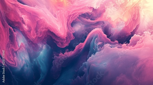 Pink Cloudscape With A Dreamy, Ethereal Quality, Perfect For Adding A Touch Of Fantasy To Your Designs.