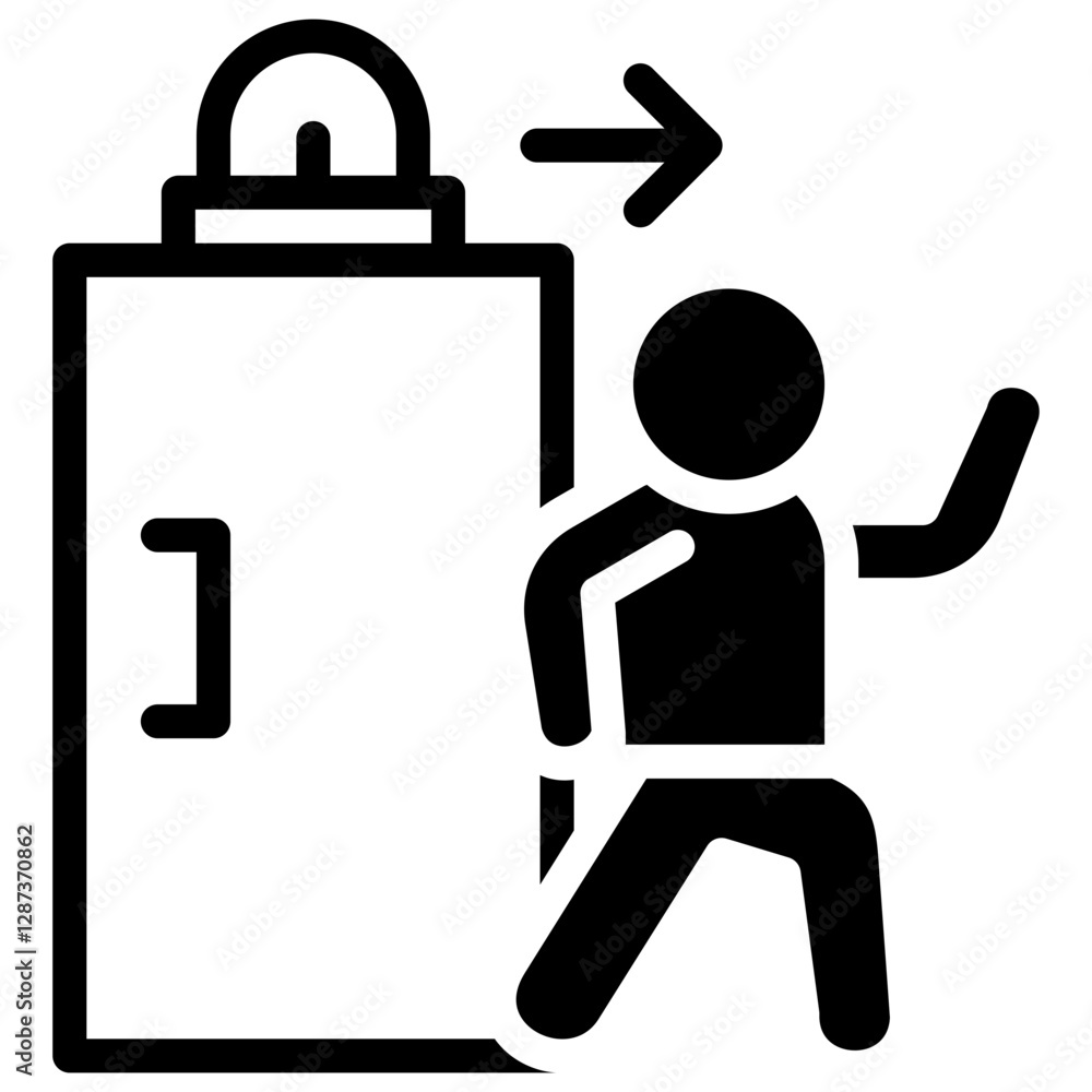 Emergency Exit Icon