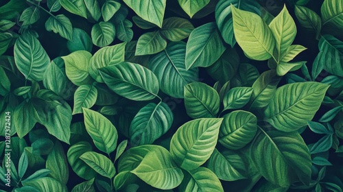 Wallpaper Mural Explore tropical foliage patterns rainforest graphic design lush environment aerial view vibrant green leaves Torontodigital.ca