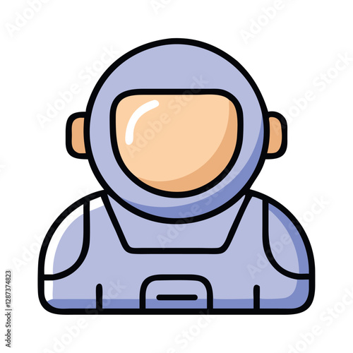 Astronaut Helmet Space Exploration Icon