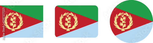 Flags of the Republic of Abkhazia in various shapes.