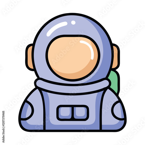 Astronaut Space Suit Exploration Icon