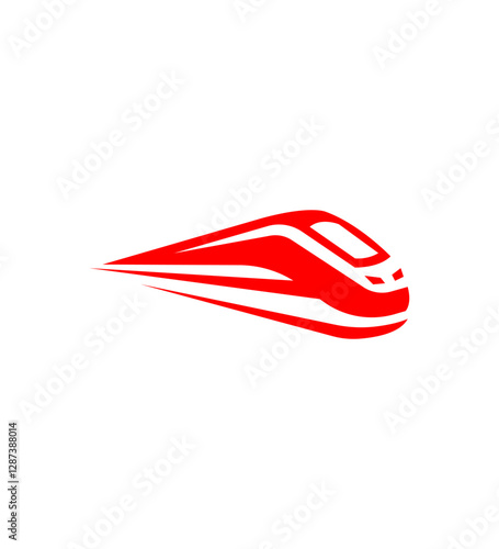 HighSpeed Train Logo, Transportation, Travel, Speed, Journey