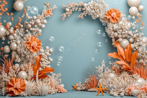 Floral design display indoor studio decorative art floral arrangement close-up colorful aesthetics
