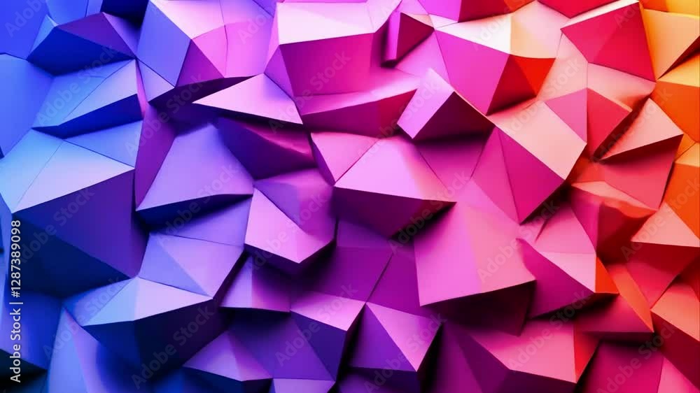 Abstract Multicolored Triangular Background Abstract Multicolored Triangular Background