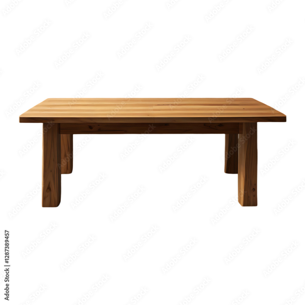 Wooden table isolated on transparent background. Wooden table isolated on transparent background.