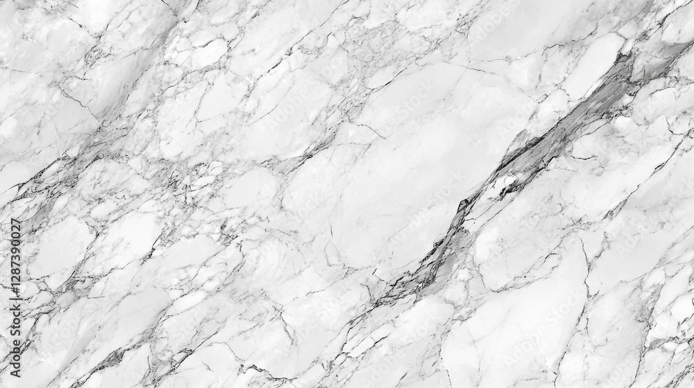 Obraz premium High-resolution marble pattern – classic white and gray stone surface.
