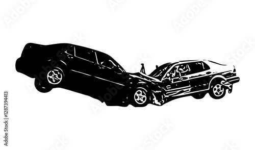 vector of accidents of cars colliding with each othe