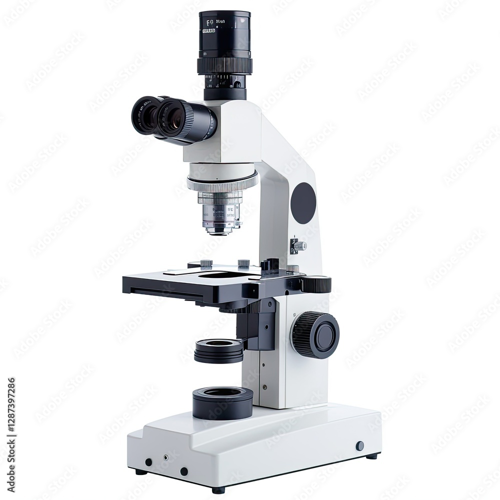Sharp Picture of a Photo Examination, Isolated on a White Background Sharp Picture of a Photo Examination, Isolated on a White Background