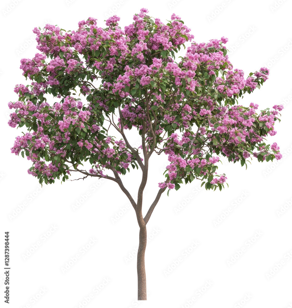Obraz premium PNG Tree with pink flowers blossoms photography blooming.