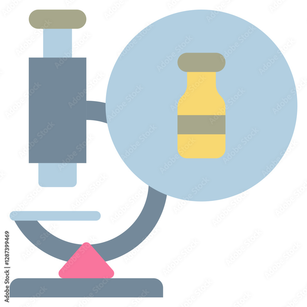 science test lab vaccine pharmacy flat style icon science test lab vaccine pharmacy flat style icon