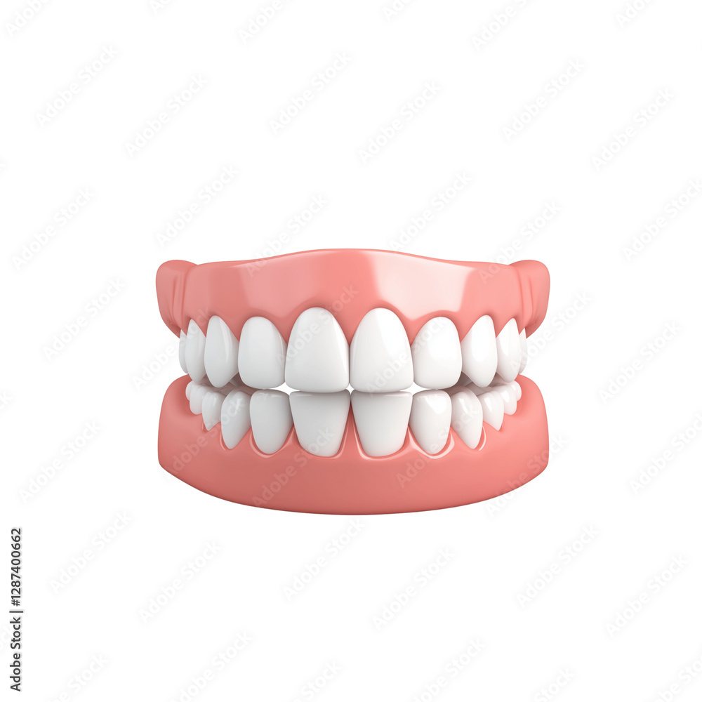 realistic 3D model of human teeth and gums, showcasing dental health and hygiene. Ideal for educational purposes in dentistry realistic 3D model of human teeth and gums, showcasing dental health and hygiene. Ideal for educational purposes in dentistry