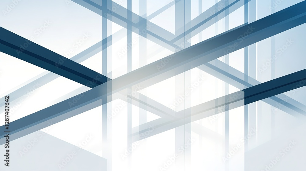 Fototapeta premium Abstract Geometric Background with Layered Lines and Light Effects