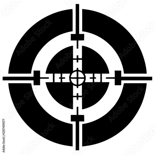 Sniper shot silhouette