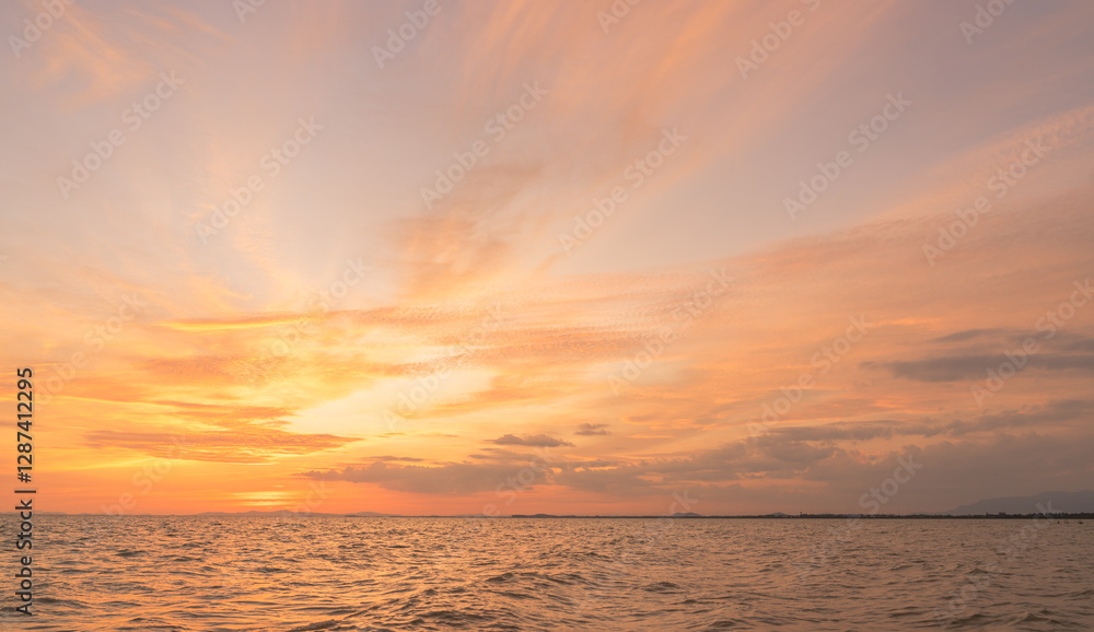 sunset sky over sea in the evening with colorful sunrise sunset sky over sea in the evening with colorful sunrise
