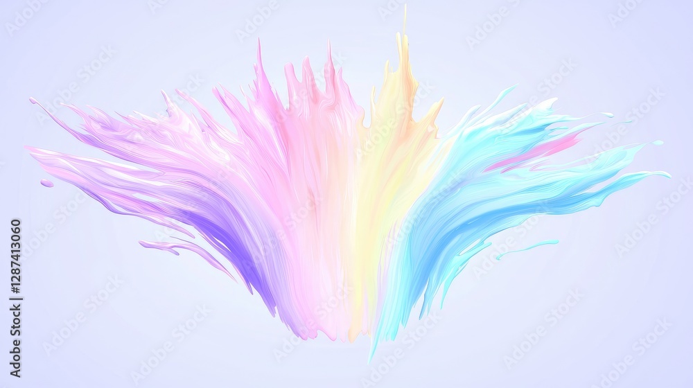 Obraz premium Pastel paint splash burst background design