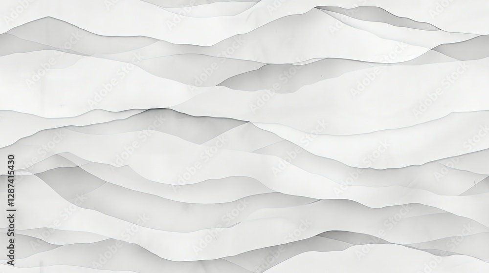 Obraz premium Plain white cotton watercolor paper with lined texture, high-res bird's-eye view. Perfect for artists, aquarellists, and creative projects.