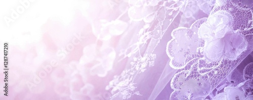 Delicate White Floral Lace Design Soft Romantic Pastel Hues Evoking Elegant Beauty and Lightness