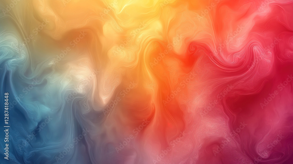 Abstract pastel fluid art with delicate swirls and smooth waves offering copy space for text Abstract pastel fluid art with delicate swirls and smooth waves offering copy space for text